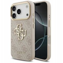 Etui Guess 4G Big 4G Classic Logo do iPhone 17 Pro różowy złoty