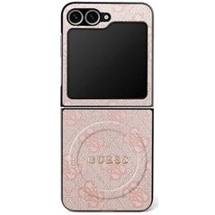 Etui Guess 4G Classic MagSafe do Samsung Galaxy Z Flip7 różowy