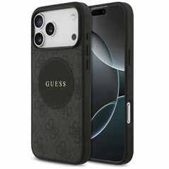 Etui Guess 4G Circle Classic Logo MagSafe do iPhone 17 Pro Max czarny