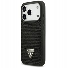 Etui Guess Rhinestone Triangle Logo do iPhone 17 Pro czarny