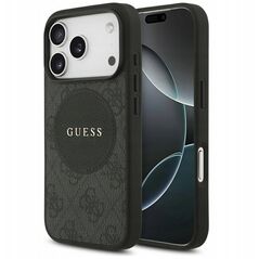Etui Guess 4G Circle Classic Logo MagSafe do iPhone 17 Pro czarny