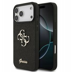 Etui Guess Fixed Glitter Big 4G do iPhone 17 Pro czarny