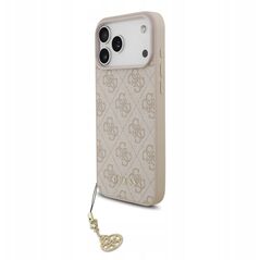 Etui Guess 4G Charms Collection MagSafe do iPhone 17 Pro różowy