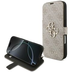 Etui Guess Book 4G Metal Logo do iPhone 17 Pro różowy