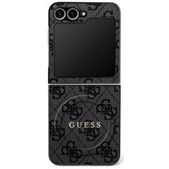 Etui Guess 4G Classic MagSafe do Samsung Galaxy Z Flip7 czarny