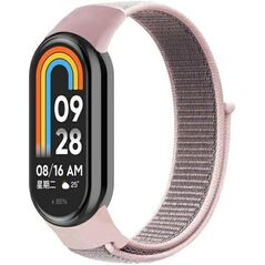 Beline pasek Mi Band 9/8 NylonLoop       różowy/pink