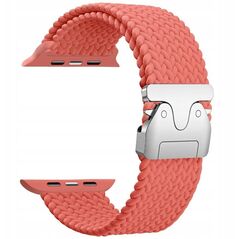 Pasek Beline Woven Nylon Parachute do Apple Watch 42/44/45/49mm różany czerwony