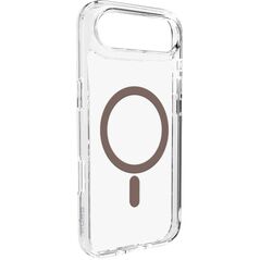 Etui Puro Lite Mag TPU+PC kompatybilne z MagSafe na iPhone 17 Air - przezroczyste z brązowym pierścieniem