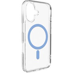 Etui Puro Lite Mag TPU+PC kompatybilne z MagSafe na iPhone 17 - przezroczyste z niebieskim pierścieniem