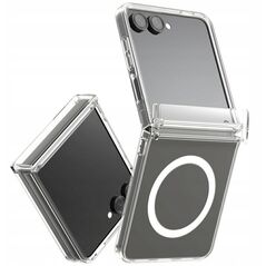 Case Araree Duple 360 M MagSafe Qi2 for Samsung Galaxy Z Flip7 transparent