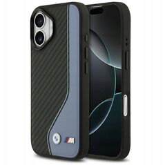 Etui BMW M Carbon Logo MagSafe do iPhone 17 niebieski