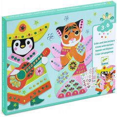 Djeco Δημιουργία με αυτοκόλλητα - Πολύτιμοι λίθοι