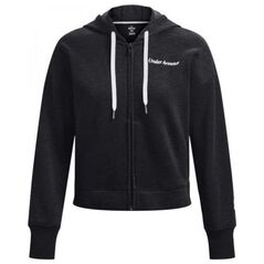 Under Armour Under Armour Essential Fleece Script FZ Hoodie 1374106-001 Czarne L