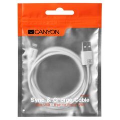Καλώδιο USB Canyon USB-A - 1 μ Λευκό (CNE-CFI1W)