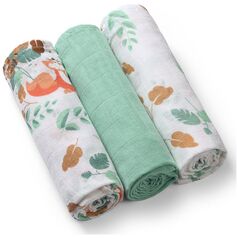 BabyOno 348/12 ΜΟΥΣΛΙΝΕΣ ΠΑΝΕΣ 3ΤΕΜ ΠΡΑΣΙΝΕΣ