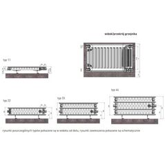 Θερμαντικό σώμα Termo Teknik Termolux VK Τύπος 33 600 x 1400mm 2664W (V33140)