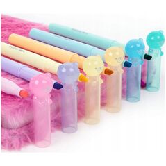 Κασετίνα Derform Flamastry κρεμώδη Αρκουδάκια 6 χρώματα Kidea