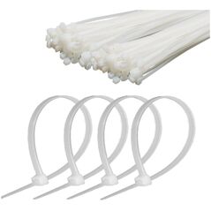 Δεματικό καλωδίων 4,8 mm/25 cm λευκό Cabletech 100τμχ.