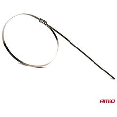 Μεταλλικοί σφιγκτήρες από ανοξείδωτο χάλυβα 4.6x300mm 100 τεμ. AMIO-04323