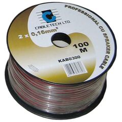 Καλώδιο Cabletech ηχείων 0,75mm μαύρο