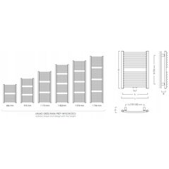 Καλοριφέρ μπάνιου Instal-Projekt Καλοριφέρ κεντρικής θέρμανσης OMER 60/070 398W 12206639 5905253980374