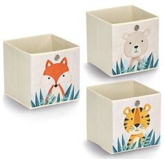 Κουτί υφασμάτινο με ζωάκι Zeller, 28 x 28 x 28 cm