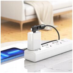 HOCO Αντάπτορας OTG Typ C (Αρσενικό) / Lightning (Αρσενικό) Σε USB A (Θηλυκό) 2σε1 UA17 Μαύρο