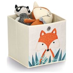 Κουτί υφασμάτινο Zeller με ζωάκι, 28 x 28 x 28 cm