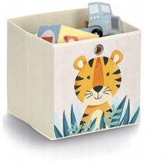 Κουτί από ύφασμα Zeller με ζωάκι, 28 x 28 x 28 cm