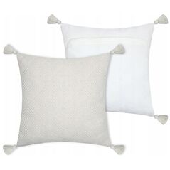 Μαξιλάρι βαμβακερό με κρόσσια, BALMA, 45 x 45 cm