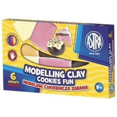 Astra Πλαστελίνη 6 χρώματα Ζαχαροπλαστική διασκέδαση - 1