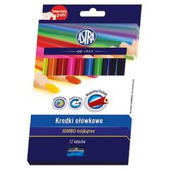 Astra Τρίγωνα Jumbo Μολύβια 12 χρώματα