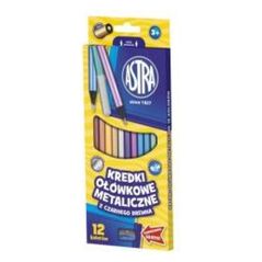 Astra Μεταλλικά Στρογγυλά Μολύβια 12 Χρωμάτων