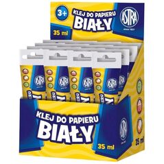 Astra Κόλλα σε σωληνάριο λευκή για χαρτί 35ml 16τμχ.