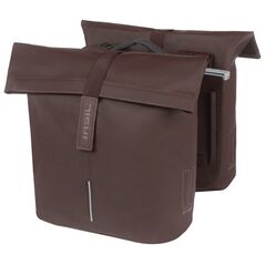 Διπλή τσάντα πόλης BASIL CITY DOUBLE PANNIER BAG MIK 28-32L, MIK System (έτοιμο για χρήση), roasted brown (NEW 2025)