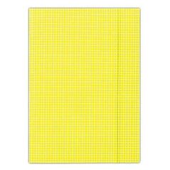 Donau Φάκελος με λάστιχο A4 σε καρό κίτρινο