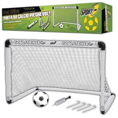 Sport One Sport1 Πτυσσόμενη εστία ποδοσφαίρου με μπάλα και αντλία