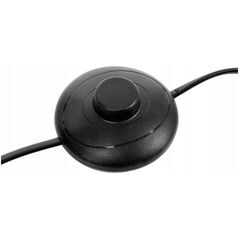 Επιδαπέδιο φωτιστικό σαλονιού TOBIE με βαμβακερό καπέλο, Ø 37 x 150 cm