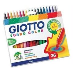 Μαρκαδόροι Giotto Pisaki Turbo Color 36 χρωμάτων (273979)