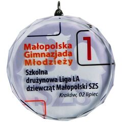 Μετάλλιο Tryumf Γυάλινο με Έγχρωμη Εκτύπωση Luxorjet και Θήκη