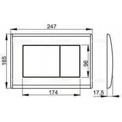 ALCADRAIN Κουμπί ελέγχου για ενσωματωμένα συστήματα, μαύρο ματ