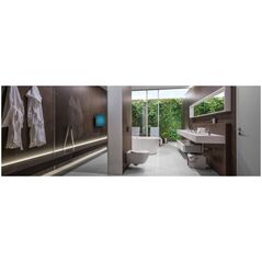 ALCADRAIN THIN - Κουμπί ελέγχου για ενσωματωμένα συστήματα, χρώμιο-γυαλιστερό