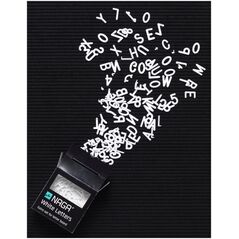 Επιπλέον σετ λευκά γράμματα για Πίνακα γραμμάτων - (161 τεμ.)