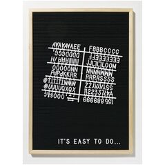 Επιπλέον σετ λευκά γράμματα για Πίνακα γραμμάτων - (161 τεμ.)