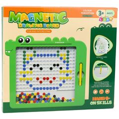 Μαγνητικός Πίνακας Παζλ Μωσαϊκό Δεινόσαυρος Πράσινος Κάρτες 20 Σχέδια EDUKAMP