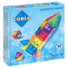 Μαγνητικά δομικά μπλοκ Basic 35 τεμ.