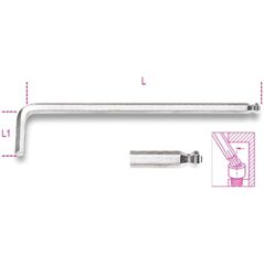 Γωνιακός κλειδί Allen με σφαιρική άκρη 2.5 mm, 96LBP BETA