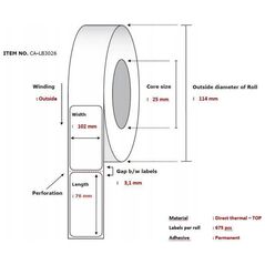 Ετικέτα Capture 102x76, Πυρήνας 25,