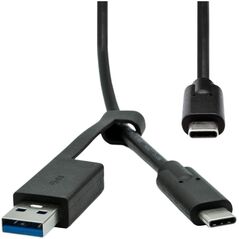 Καλώδιο USB ProXtend USB-A + USB-C - USB-C 1 m Μαύρο (USBCWA-001)