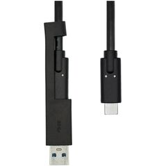 Καλώδιο USB ProXtend USB-A + USB-C - USB-C 1 m Μαύρο (USBCWA-001)